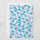 Faire-part Mermaid Premier anniversaire (Dos)