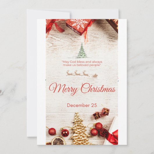 Faire-part Merry christmas (Devant)
