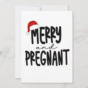Faire-part Merry & Enceinte Annonce de Grossesse Chapeau de P