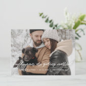 Faire-part Mes humains se marient La typographie moderne (Debout devant)