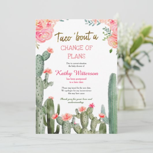 Faire-part mexicain reporté (Debout devant)