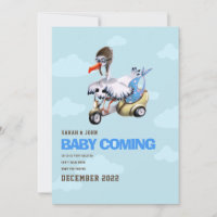 Mignonne Bleu Oiseau Scooter Bébé Garçon Grossesse