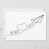 Faire-part Mignonne Nous Avons Déménagé Moderne Cardière Papi (Devant)