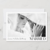 Faire-part Mini marié 3 Script photo QR Code Mariage (Devant)