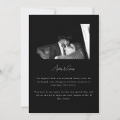 Faire-part Minimal "Just Married" 2-Photo Wedding Elopement (Dos)