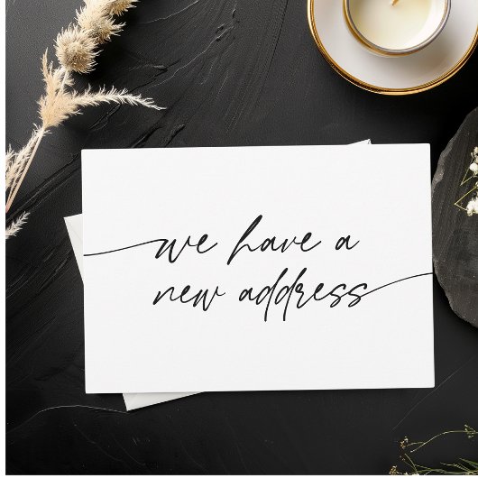 Faire-part Minimal Nous avons un nouveau script élégant d'adr