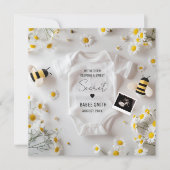 Faire-part minimale de grossesse d'abeilles (Devant)