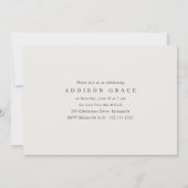 Faire-part Minimalist 3 Photo Graduation Announcement Invite (Dos)