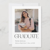 Faire-part Minimalist Graduation Photo (Devant)