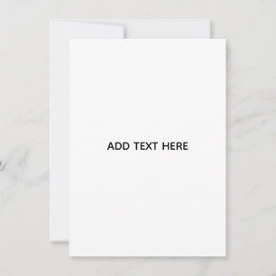 Faire-part Minimaliste Blanc Élégant pour Toutes les Occasion