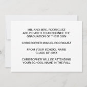 Faire-part minimaliste de collage photo (Dos)