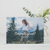 Faire-part minimaliste de diplôme (Debout devant)