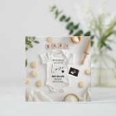 Faire-part minimaliste de grossesse (Debout devant)