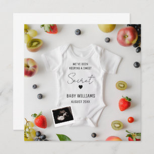 Faire-part minimaliste de grossesse estivale