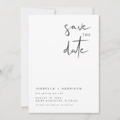 Faire-part minimaliste moderne simple et audacieux (Devant)