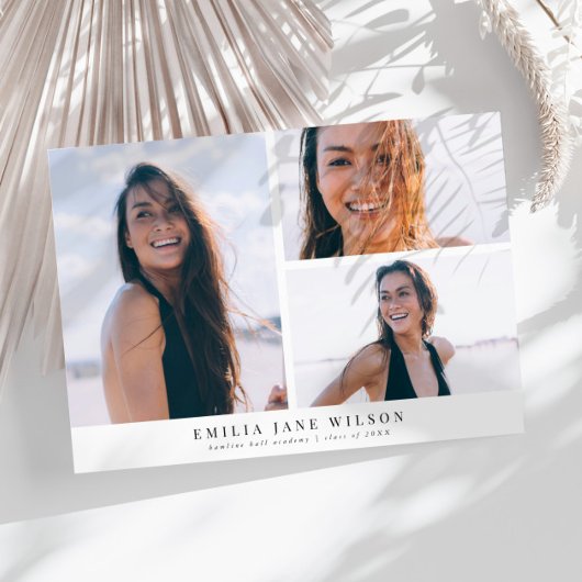Faire-part minimaliste multi-photo