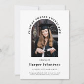 Faire-part minimaliste simple photo (Devant)