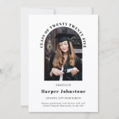 Faire-part minimaliste simple photo (Devant)