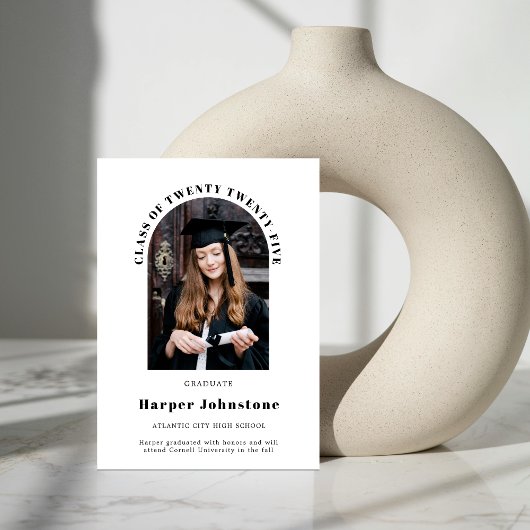 Faire-part minimaliste simple photo