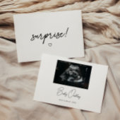 Faire-part Minimalistic "Surprise!" New Baby Pregnancy Photo