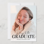 Faire-part minimum de graduation photo 2025 (Devant)