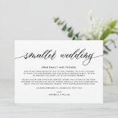 Faire-part Mise à jour de mariage | Mariage plus petit (Debout devant)