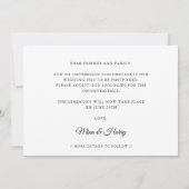 Faire-part Mise à jour élégante de mariage, essayons à nouvea (Dos)