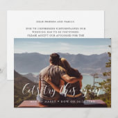 Faire-part Mise à jour élégante de mariage, essayons à nouvea (Devant / Derrière)