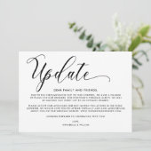 Faire-part Mise à jour mariage | Mariage plus petit (Debout devant)