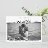 Faire-part Mise à jour mariage | Nous Allons Faire Du Micro (Debout devant)