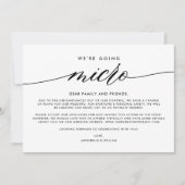 Faire-part Mise à jour mariage | Nous Allons Faire Du Micro (Devant)