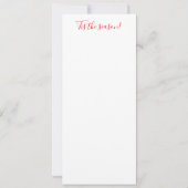 Faire-part Mistletoe Mischief 1950 Illustration Mode (Dos)