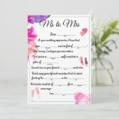 Faire-part Mme à Mme Libs blanc (Debout devant)