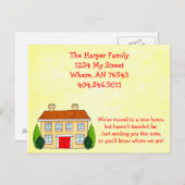 Faire-part mobile d'adresse de maison du sud (Devant / Derrière)