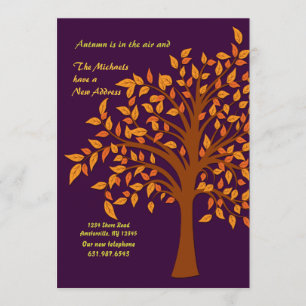 Faire-part mobile d'automne