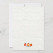 Faire-part mobile d'automne orange de porte (Dos)