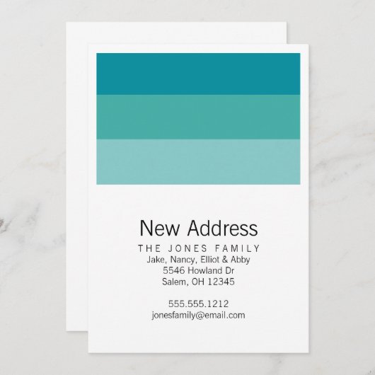 faire-part mobile de l'écouvillon de peinture (Devant / Derrière)