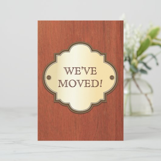 Faire-part mobile de plaque de porte (Debout devant)