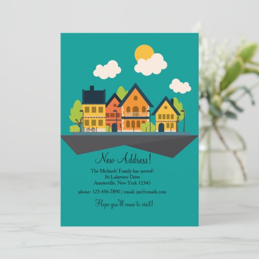 Faire-part mobile de ville natale (Debout devant)