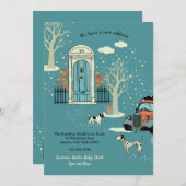 Faire-part mobile d'entrée principale d'hiver (Devant / Derrière)