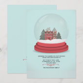 Faire-part mobile du monde d'hiver (Devant / Derrière)