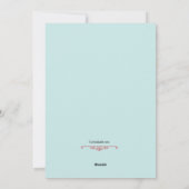 Faire-part mobile du monde d'hiver (Dos)