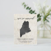 Faire-part mobile, état du Maine rustique (Debout devant)