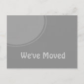 Faire-part mobile gris simple (Devant)