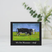 Faire-part mobile : Holstein Vaches : Pastel Art (Debout devant)