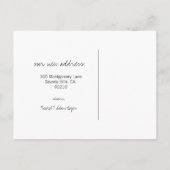 Faire-part mobile personnalisable // Oiseau Vintag (Dos)