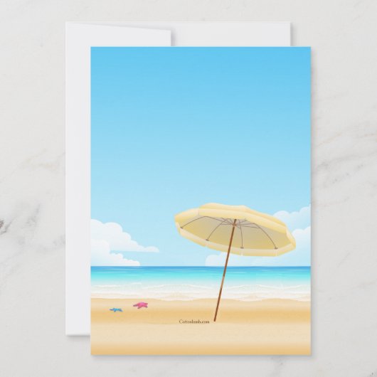 Faire-part mobile Transats (Dos)