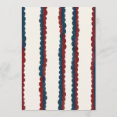 Faire-part Mod Bleu Profond Rouge Photo Promotion 2026 Diplôm (Dos)