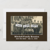Faire-part Modèle photo de réunion familiale (Devant)