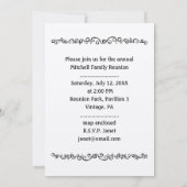 Faire-part Modèle photo de réunion familiale (Dos)